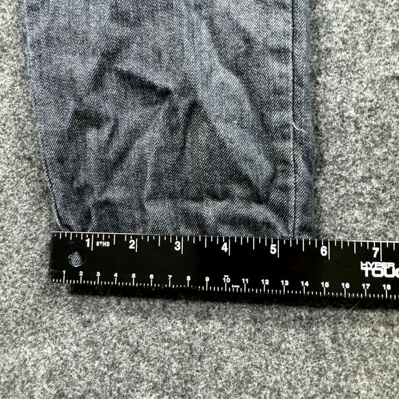 Echo Red Denim Jeans Women's 13/14 Blue Dark Wash Cargo Pockets Embroidered - Picture 6 of 11